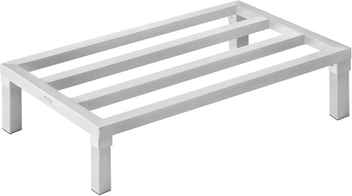 [BRSRAGQECANQO3DH] VEVOR Aluminum Dunnage Rack, 36” x 20” Commercial Food Floor Rack, 8” Off the Floor, 1800 lbs Capacity All-Welded Aluminum Storage, for Storage in Restaurants, Kitchens, Garages and Vehicles