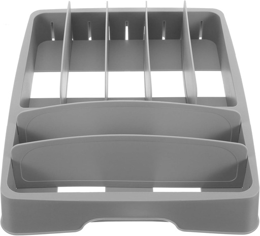 [BRSRE2T4AQHAACQ6] Cabilock Cutlery Organizer for Multi-grid Storage Container Reusable Scratch-resistant Utensil Holder Creative Compartment Design for Kitchen Organization