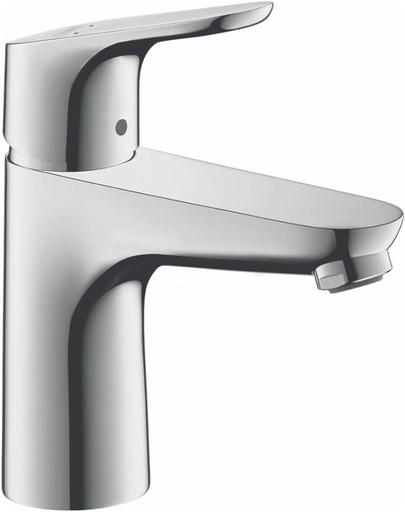 [BRSWI2QLPMDBC3TE] hansgrohe Focus Modern Upgrade Easy Clean 1-Handle 1 7-inch Tall Bathroom Sink Faucet in Chrome, 04371000