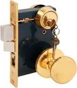 Prime-Line SE 27580 2-1/2 in. Backset, Entrance Mortise Lockset, Wrought Solid Brass, Right Handed (Single Pack)