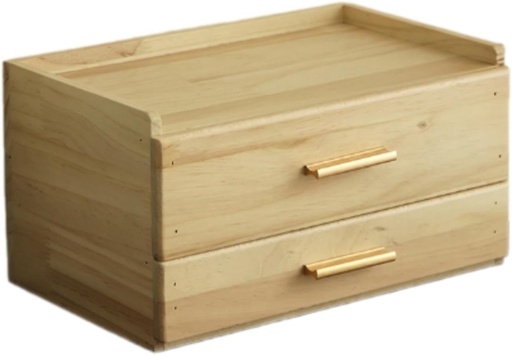 [BRSRE2T4BVYGYYDD] Yajuyi Coffee Pod Organizer Capsule Holder Double Layer Desktop Wooden Storage Box for Office, Wood Color