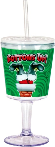 [BRSWIG35OMFR62DK] Spoontiques Bottom's Up Goblet, Green