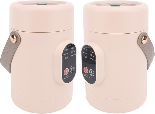 [BRSRAHALBF6WOAYY] TOPINCN Mini Electric Cooking Pot, Compact Design with Portable Handle, 12 Hour Reservation, Suitable for Home, Travel, Camping, or Office Use, (US Plug 110V)