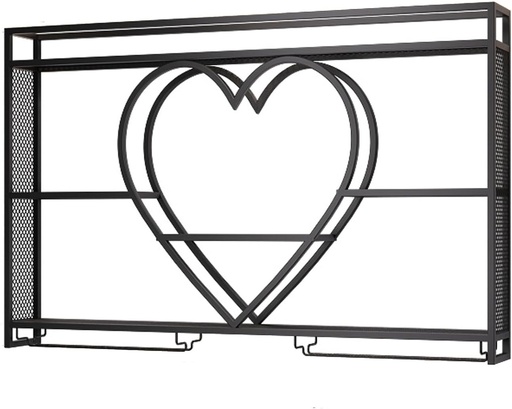 [BRSRAHYCOQFG23I7] Tatitzro Modern Wine Rack Wall Mounted with Wine Glass Holder,Iron Bar Shelves,Hanging Bar Shelf,Liquor Bottle Display Shelf,Metal Wine Storage Racks for Home Bar Kitchen Decor Wine Cellar,