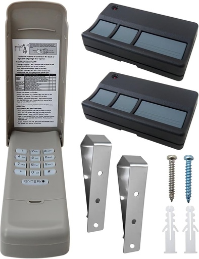 [BRSREFTQCAPAK3L3] Garage Door Opener Keypad Remote Fit for Chamberlain Yellow Learn hd520ev, hd750wf, hd920ev, hd930ev, hd950wf, LW260c, LW2200, lw3000ev, lw5000ev, lw9000wf,Huoptl New Replacement