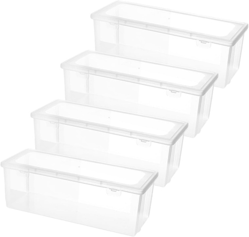 [BRSREZTQA4HAYGQY] Healifty 4pcs Airtight Food Storage Containers Sealed Crisper Box Freezer Containers for Spaghetti Beans