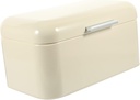 ABOOFAN Countertop Bread Box with Cover Iron Bread Storage Container for Kitchen Capacity Food Canister Fingerprint Resistant Surface Suitable for and Fruits
