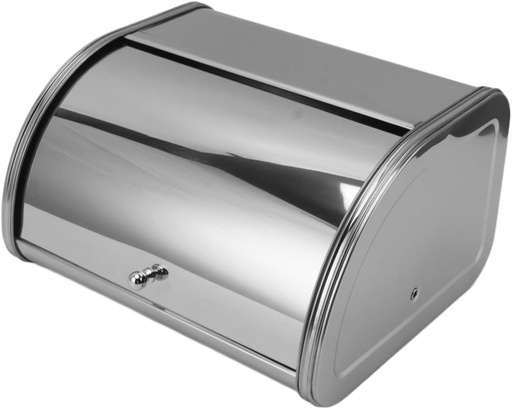 [BRSRAFAECUPRE3TG] Stainless Steel Bread Box, Bread Box Small Flat Side Metal Bread Box For Kitchen Countertop Exquisite Appearance For Storing Bread, Pastries, Donuts, Cookies