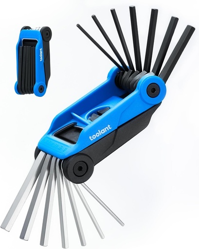 [BRSRAHQHBUBWEFDO] Kraftek toolant 14PCS Folding Allen Wrenches Sets(Metric and SAE), Metric Allen Key Set 2mm- 6mm, SAE Hex Key Set 5/64”- 1/4", Folding Hex Keys for Home Repair and Bikes(EDC),gift for men