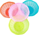 Food Strainer Colander 4Pcs Kitchen Colander Strainer Plastic Rice Basket Vegetable Washing Basket