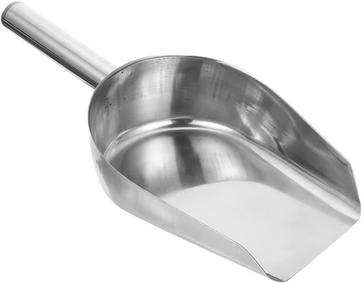 [BRSREEINOJ7BEYDK] KICHOUSE Stainless Steel Multi Purpose Ice Cube Shovel with Handle for Kitchen Bar Restaurant Use Food Scoop for Flour Grains Ice and More Capacity Design