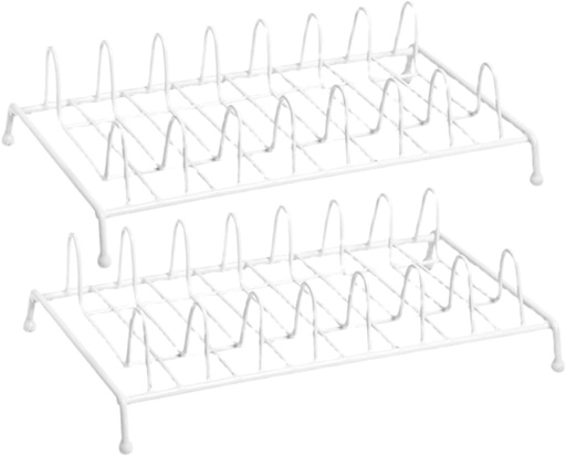 [BRSREFLROR4GY232] MAGICLULU 2Pcs Multi Function Plate Holders Wear Resistant Dish Stands for Countertop Organization for Bowls and Plates Elegant Design for Kitchen Storage