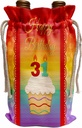 Wine Bag - Cupcake with Number Candles, 31 Years Old Birthday Birthday Design