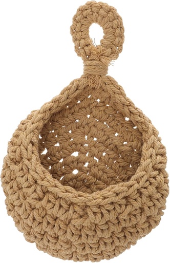 [BRSREFLQC54BGELO] BESTOYARD Hanging Woven Basket for Kitchen Wall Mounted Fruit Vegetable Hammock Space Saving Storage for Bananas Onions Tomatoes and More