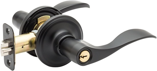 [BRSWIAQKPJ7BGFAZ] Copper Creek WL2240BC Waverly Door Lever, Black