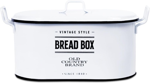 [BRSRABQFBYDWOYL5] Oval Metal Bread Box with Ventilation Slots – Stylish and Durable Kitchen Storage for Fresh Bread, Pastries, and Snacks – Rust-Resistant Design – Large Capacity for Home & Family Use