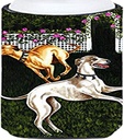 Caroline's Treasures AMB1354TBC Rose Garden Frolick Greyhounds Tall Boy Hugger Can Cooler Sleeve Hugger Machine Washable Drink Sleeve Hugger Collapsible Insulator Beverage Insulated Holder