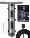 12 ft Skeleton Lighting Kit, (Not Include Skeleton) Remote Control Led with 3 Lighting Mode for Giant Skeleton, Halloween Decoration Light Outdoor, Accessories for Scary Skeleton