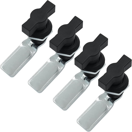 [BRSRAEIHPN7GOCY3] Kyuionty 4Pcs Thumb Operated Offset Cam Locks, Cross Handle Swing Knob Turn Latch Thumb Cam Lock for Machine Cabinet, RV Compartment Door