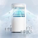 3-in-1 Evaporative Air Cooler, Quiet Evaporative Cooler, Portable Air Conditioners with 120° Oscillating, 10L Water Tank, 2 Ice Packs, 4 Speeds, 2H Timer, for Bedroom Indoor Use Home Office Dorms