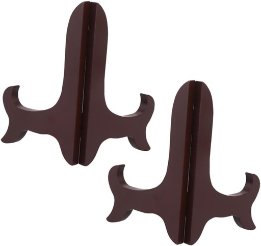 [BRSRAGAKCMMB62QU] OSOLADY 2pcs Decorative Plate Stand and Picture Holder for Tabletop Display Wooden Photo Frame Easel for Plates Pictures and Business Cards Design