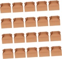 Zerodeko 20pcs Paper Cake Boxes Handles Portable Dessert Storage Containers for Cakes and Treats for Parties and Baking Events