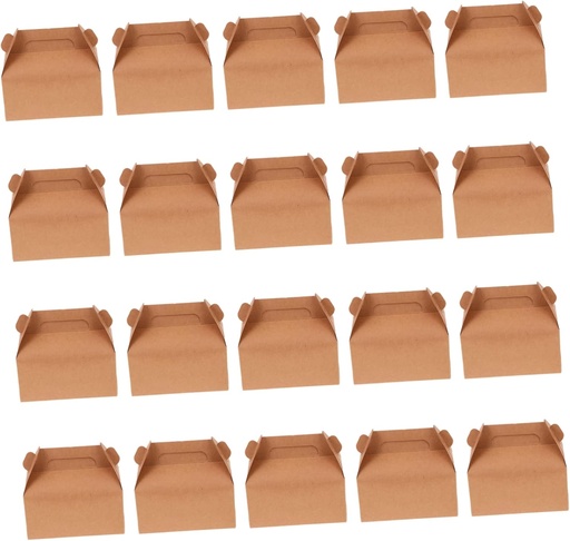 [BRSRAAIBOIHBE33U] Zerodeko 20pcs Paper Cake Boxes Handles Portable Dessert Storage Containers for Cakes and Treats for Parties and Baking Events