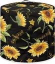 Suobstales Sunflower Print Dust Cover for 8 Quart Instant Pot, Music Note Design Dust Proof Pressure Cooker Cover Electric Appliance Cover Air Fryer Accessories with Pocket and Handle, L