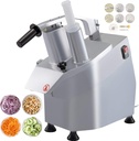 Vegetable Cutter Commercial Food Processor 6 Cutting Discs Vegetable Processor Suitable for Cutting Various Vegetables and Fruits Perform Cutting Crushing