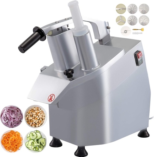[BRSRAFQCBF7AO2D4] Vegetable Cutter Commercial Food Processor 6 Cutting Discs Vegetable Processor Suitable for Cutting Various Vegetables and Fruits Perform Cutting Crushing