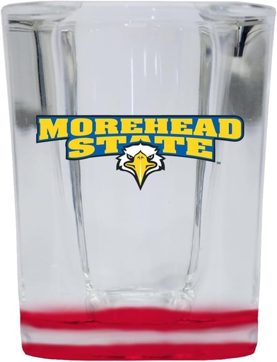 [BRSRA2TYA55B6ETO] R and R Imports Morehead State University 2 Ounce Shot Glass Square Red Base Officially Licensed Collegiate Product 2-Pack