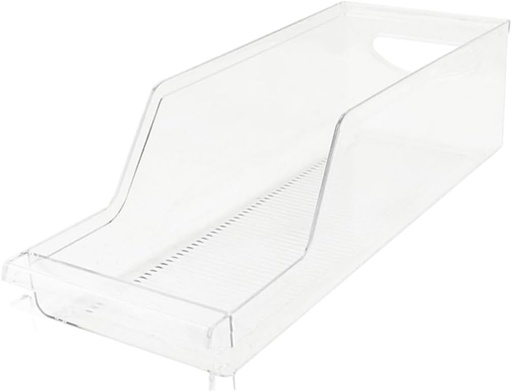 [BRSRAAQ7PJ6RS2T6] Zerodeko Beverage Storage Rack Organizer for Refrigerator – Beverage Can Dispenser Removable Divider Plastic for Pantry and Kitchen 6-Can Capacity