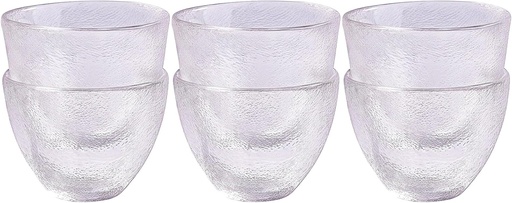 [BRSREYATDEPR6FD4] Whitenesser Frosted Glass Sake Cups Set of 6 Japanese-Style for Sake, Whiskey, Espresso & Dessert, Durable Barware