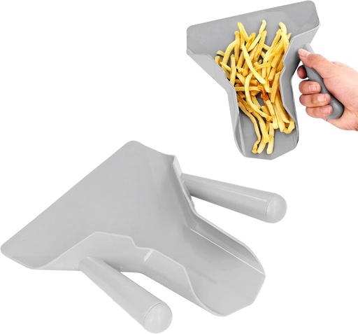 [BRSROZQQAB5GC3DZ] LYBLY Dual Handle French Fry Bagger Shovel, Commercial Popcorn Scoop, Potato Chip Serving Scooper, Food Grade Plastic Fry Scoop Food Shovel for Snacks, Ice, Candy, Desserts, Nuts/143