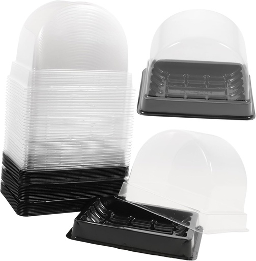 [BRSRAGAFCICGEFIZ] OUNONA 30pcs Plastic Blister Cake Box Cake Storage Container Lid for Transport