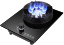 BXKCFYBSQ Gas Stove, 1 Burner Gas Stove, 5.2KW Chamber Fire Ring Wok Burner, Black Tempered Glass Countertop for Cooking, with Flameout Protection, Suitable for Home Kitchens (Size : LPG)