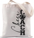 TIIMG Cheer Coach Gift Cheerleader Appreciate Gift Cheer Era Cheer Mom Gift Cheerleader Celebration Gift Tote Bag