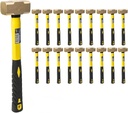 Stark USA 2LBS Sledge Hammer Brass Head Fiber Glass with Comfortable Handle 2-Pounds | 18 PER CASE