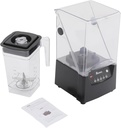 forplubossmmp Professional Countertop Blender:2200w Commercial Smoothie Mixer Blender with Removable Soundproof Shield,Ice Crushing Blades for Crushing Ice & Self-Cleaning for Restaurants/Home Use