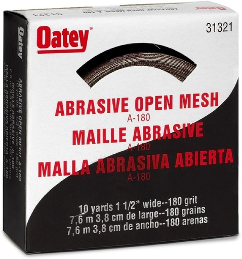 [BRSWIYQCBAMGEYAZ] Oatey 31321 180 Grit Open Mesh, 1.5" x 10 yd.