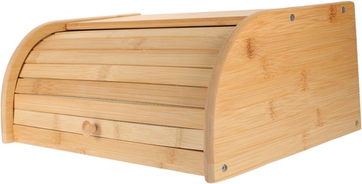 [BRSREZYEC4MB43LL] Bread Box Storage Bin Large Capacity Bamboo Bread Keeper Kitchen Food Organizer Pantry Storage