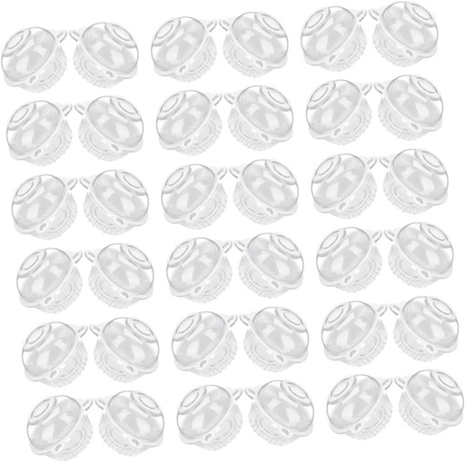 [BRSREZYZPN4A4FLU] Luxshiny 100pcs Cupcake Containers Lids Individual Cake Holders for Muffins Desserts and Snacks Disposable Pudding Boxes for Parties and Events