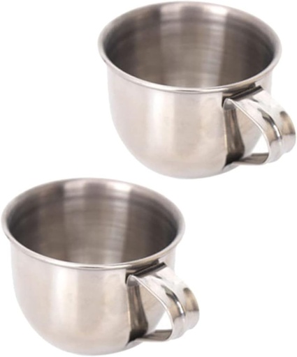 [BRSRE2YEBYGR4FL5] 2pcs Stainless Steel Water Drinking Cups Plum Wine Cups Rustproof Tea Mugs for Sake present for Family and Friends and Design