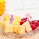 Colourful Animal Food Fork Food Grade Plastic Mini Fork Cartoon Dinosaur Fruit Fork Children Bento Box Party Decoration Box Lunch Accessories Cocktail Picks
