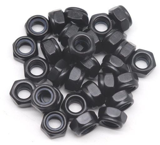 [BRSWGEANOIHGGETG] binifiMux 30Pcs M6-1.0mm Black Zinc Plated Nylon Lock Nuts Inserted Hex Self Clinching Nuts