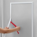 Hungbak Peel and Stick Chair Rail Panel Molding Finish Trim for Home Decoration & Wall Protection (Paintable White, 3m x 6cm)