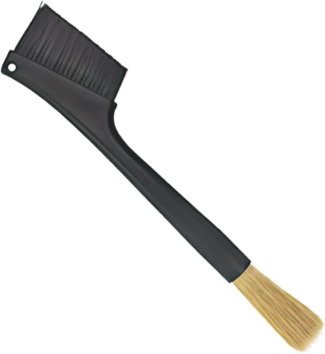 [BRSREAAHOQHBQA3J] Double Headed Coffee Machine Cleaning Brush Soft Bristle Espresso Grinder Dust Brush for Home Kitchen Cafes Restaurants Long Handle for Thorough Gap Cleaning Without Blade Damage