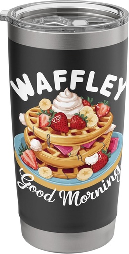 [BRSREBTQO55AKYDF] Waffle Maker Breakfast Food Lover Foodie Dessert Pancake Stainless Steel Insulated Tumbler