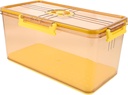 Bread Box Lock and Sealed Ring Large Airtight Bread Reusable Toast Packing Box Fridge and Freezer Food Storage