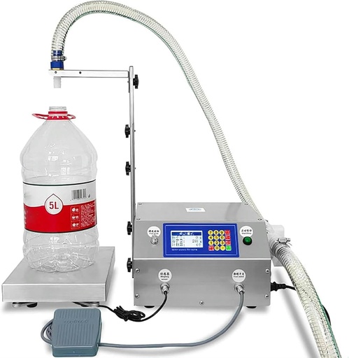 [BRSRAGQRBNYB4ELF] Automatic Filling Machine With Weighing And Digital Control, Equipped With Diaphragm Pump, Suitable For Milk, Water, Wine, Beverage, Soy Sauce, Vinegar, Liquid Filling Machines, 36 Liters/minute~/